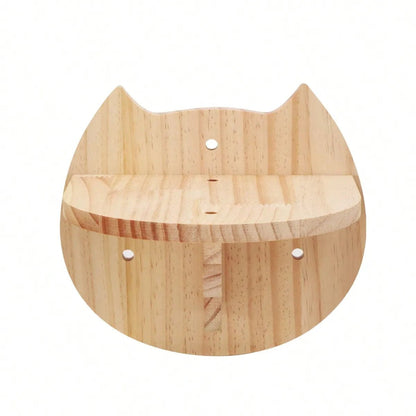 Wall-Mounted Cat Tree with Corner Hammock, Steps, and Multiple Perches for Indoor Cats