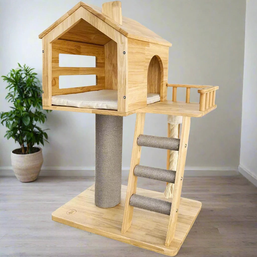 Modern Cat Tree - Durable & Stylish Cat Condo for Indoor Cats with Sisal Scratching Column