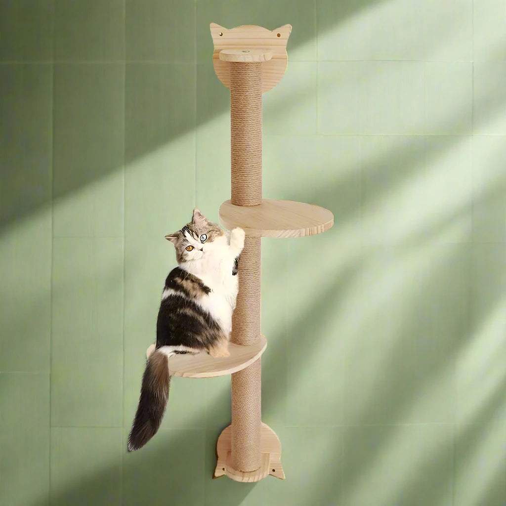 41-Inch Cat Tree with Scratching Posts, 2 Perches, and Hammock for Cats and Kittens