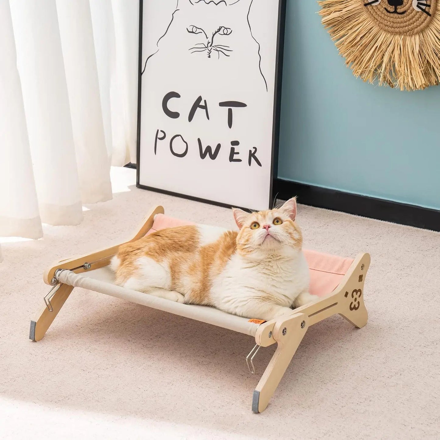 2-in-1 Cat Window Perch and Bed with Adjustable Hammock, Plush Design, and Easy Assembly