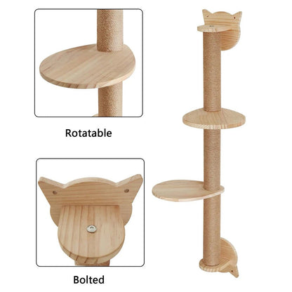 41-Inch Cat Tree with Scratching Posts, 2 Perches, and Hammock for Cats and Kittens