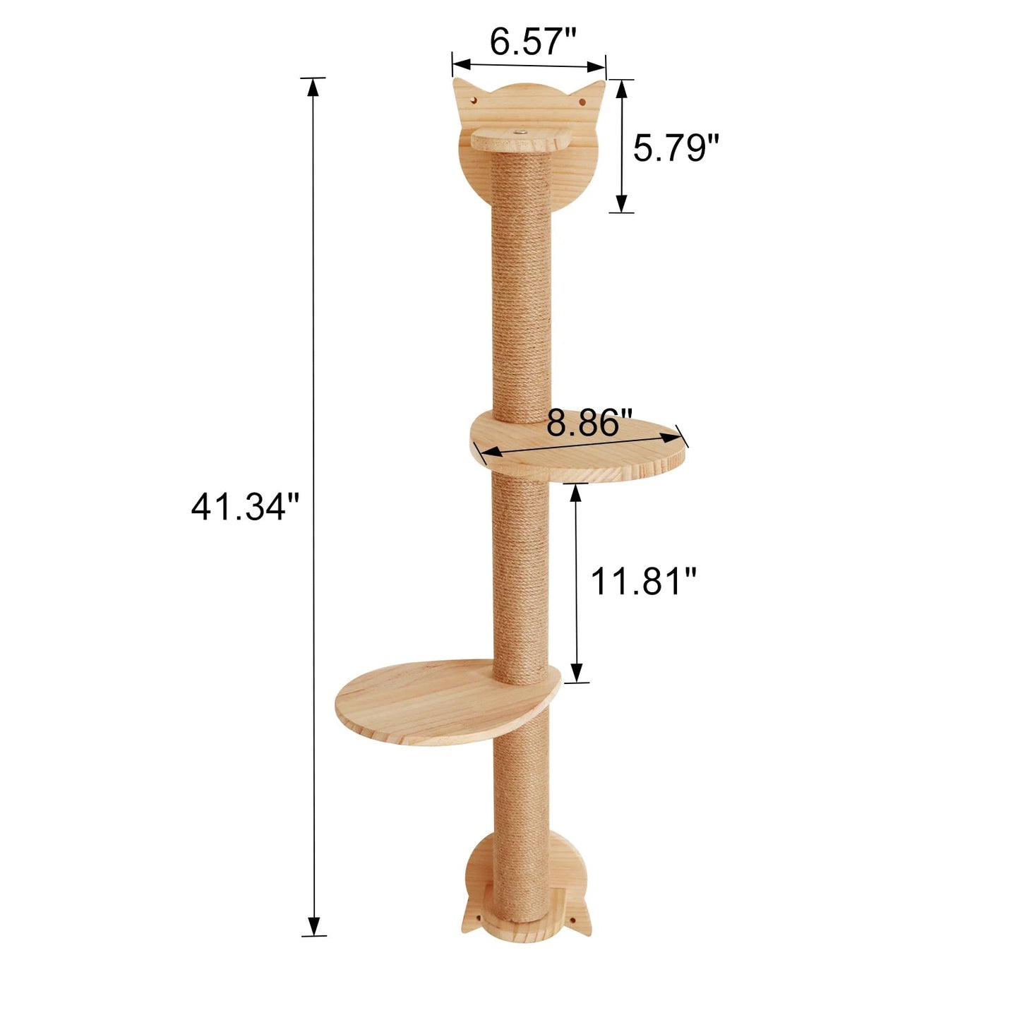 41-Inch Cat Tree with Scratching Posts, 2 Perches, and Hammock for Cats and Kittens