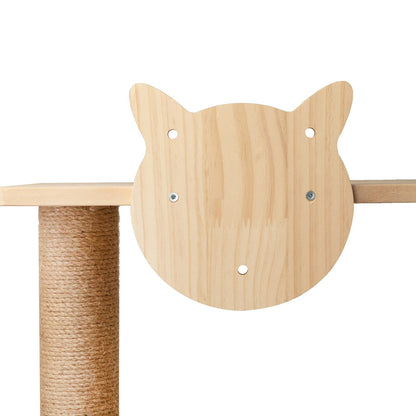 Catitude Wall-Mounted Cat Scratching Pad with Hammock, Perches, and Durable Wood Construction for Small to Large Cats